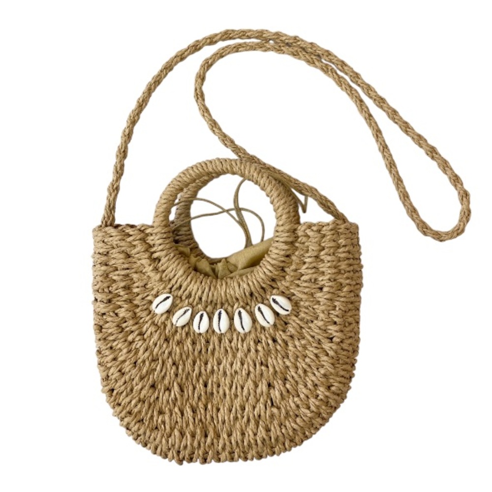 Semi-Circle Shell Basket Bag